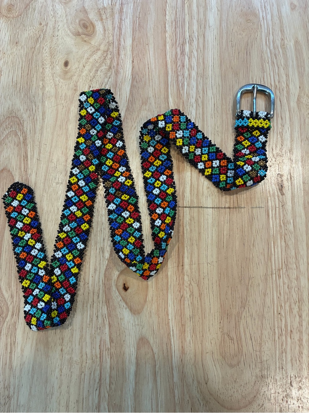 Handmade Multicolor Seed Bead Belt
Boho western Mexican cottagecore
